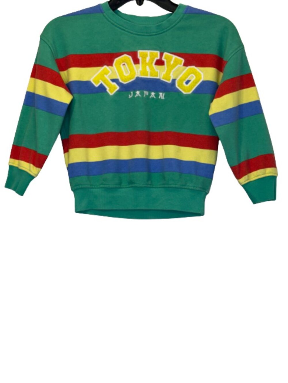 Kids Stripe “Tokyo Japan” Sweatshirt Size 4-5YRS (110cm)